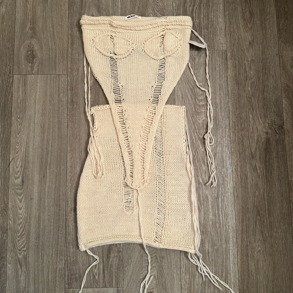 Knit Top & Skirt
